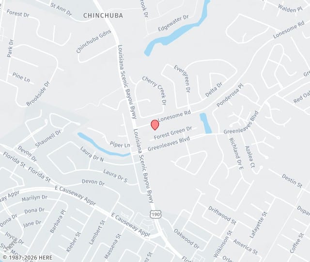 Location Map: 4060 Lonesome Rd (Hwy 190) Mandeville, LA 70448