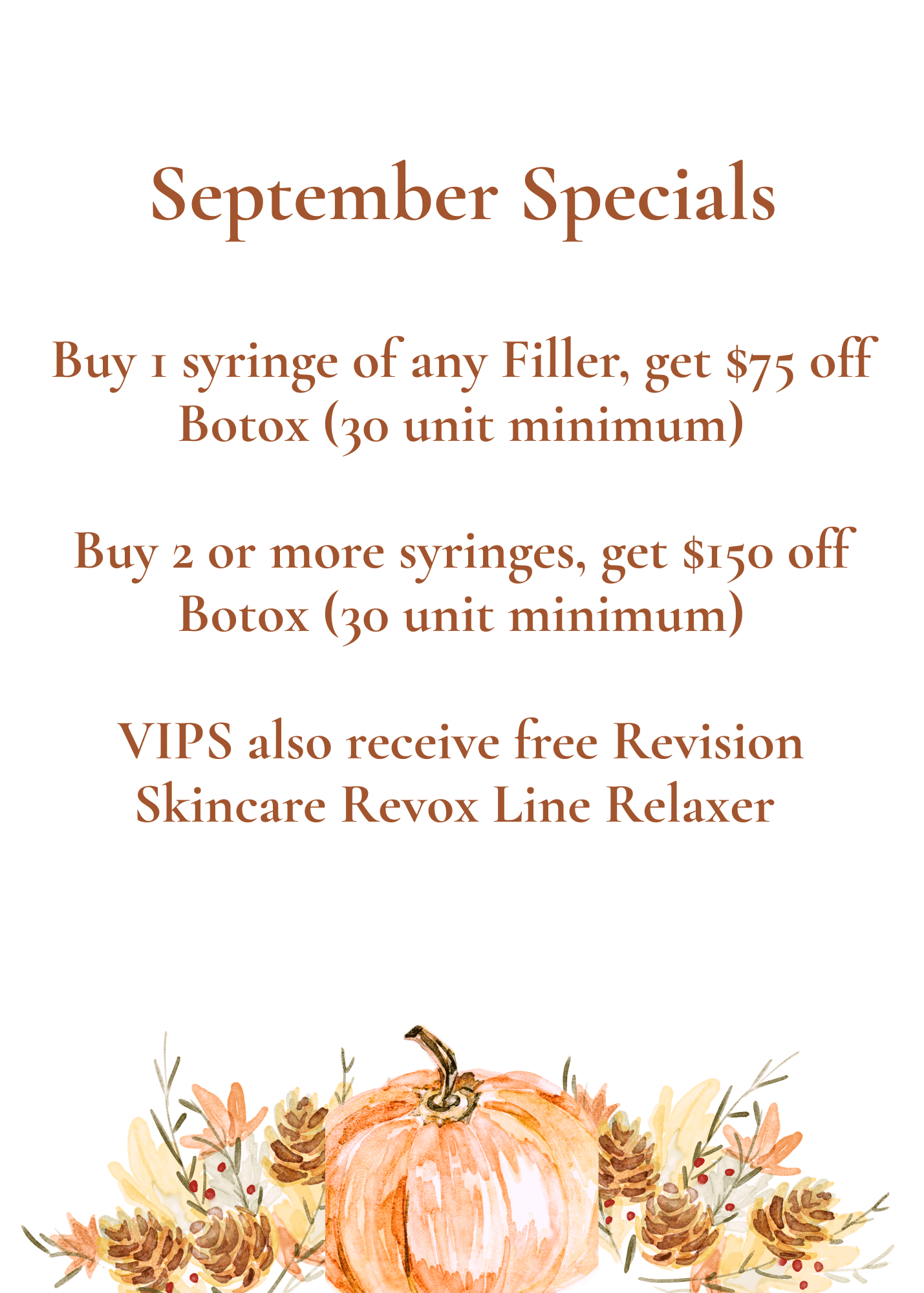 Fall Specials